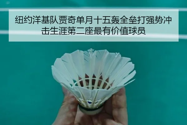 纽约洋基队贾奇单月十五轰全垒打强势冲击生涯第二座最有价值球员